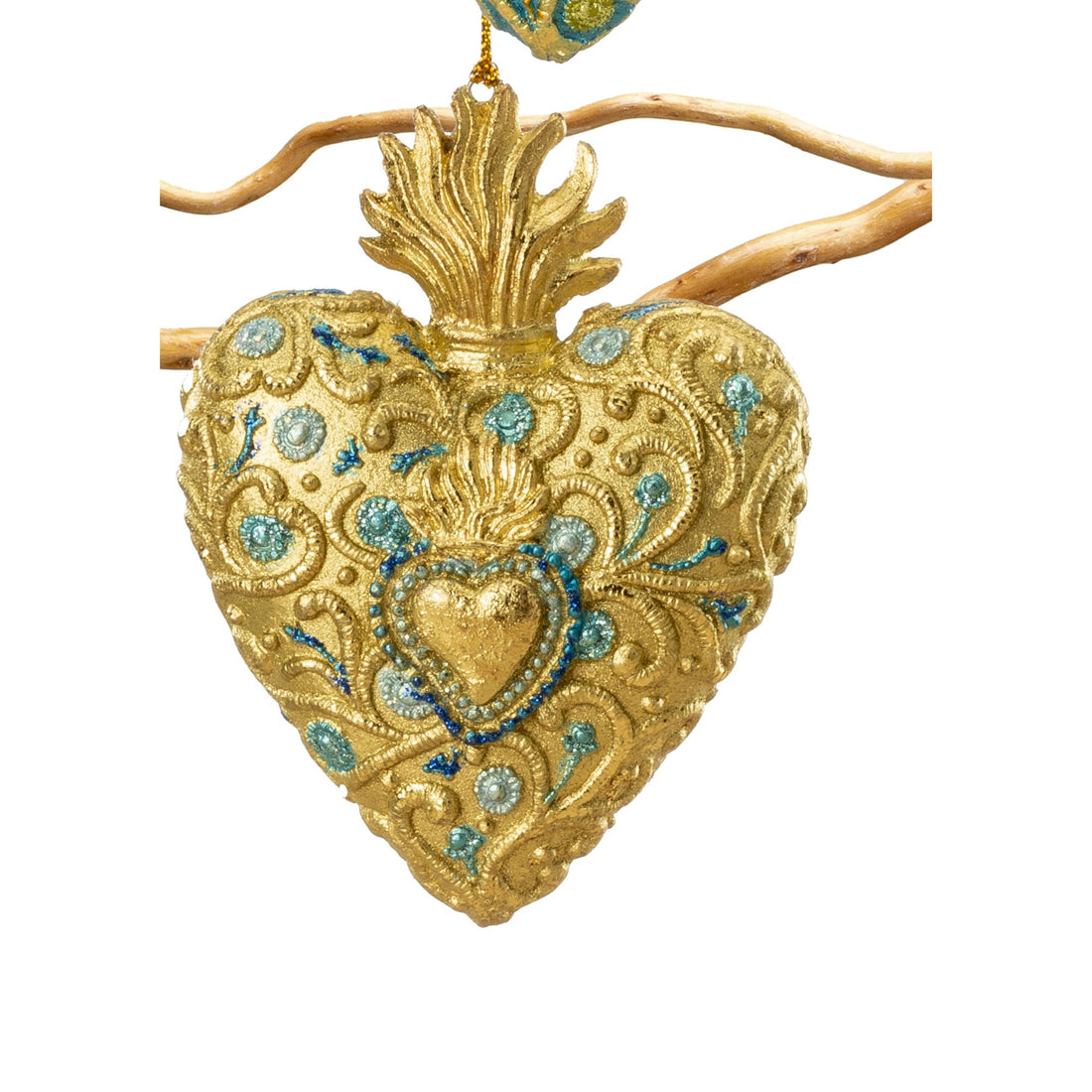Palais Royal - Decorazione Natalizia Pendaglio Albero Cuore Oro Resina 9 cm 1022263