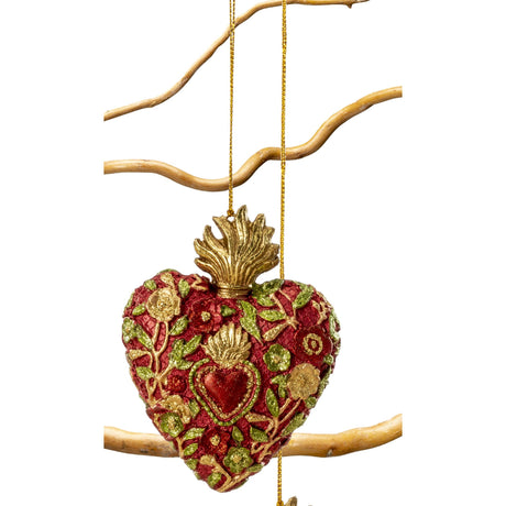 Palais Royal - Decorazione Natalizia Pendaglio Albero Cuore Oro Resina 9 cm 1022264