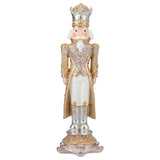 TIMSTOR - Schiaccianoci Nutcracker Soldatino Decorazione Natalizia 26cm Oro Argento