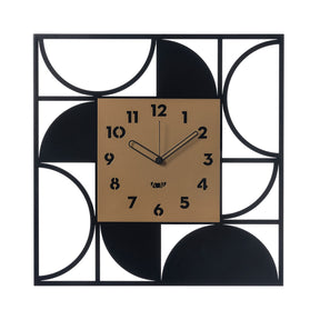 Orologio da parete Glam Arti & Mestieri in metallo nero e oro