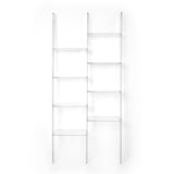 iPLEX Step Libreria 1 Scaffale in PMMA 185x81cm Trasparente Made in Italy