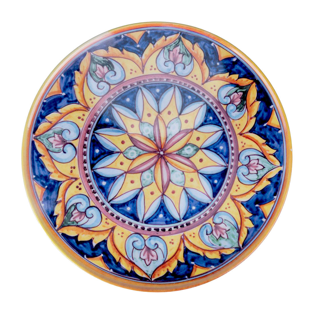 VILLA D'ESTE HOME TIVOLI Scilla Piatto Pizza 33cm Decoro Siciliano Gres