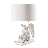 LLADRO' Lampada da Tavolo Angelo Custode 59x40cm Porcellana