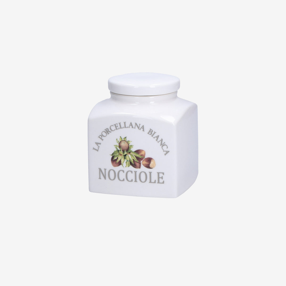 LA PORCELAINA BIANCA Conserve Deco Hazelnut Jar 500cc