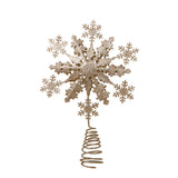 BIANCHI DINO - Puntale Albero di Natale Fiocco di Neve Decorazione Natalizia 30,5 cm