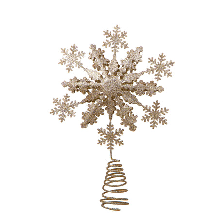 BIANCHI DINO - Puntale Albero di Natale Fiocco di Neve Decorazione Natalizia 30,5 cm