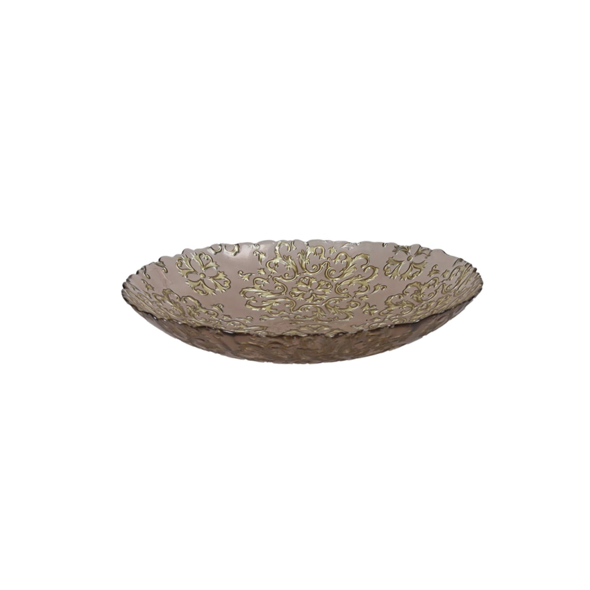 BRANDANI - Coppa Ciotola Piatto Excalibur Centrotavola 38 cm Vetro 51060