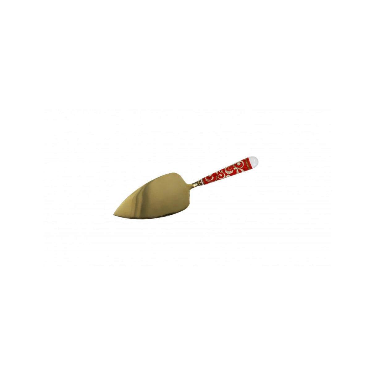 BRANDANI - Pala Dolce Filo D'Oro Champagne C/ Manico Ceramica 26 cm Acciaio 52669