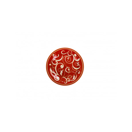 BRANDANI - Filo D'Oro Servizio Tavola 18 Pezzi Rosso Natale Porcellana Tavola Natalizia 52706