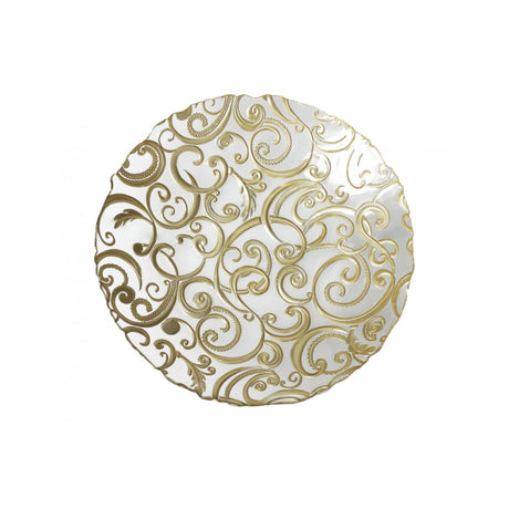 BRANDANI - Coppetta Ciotola Piatto Filo D'Oro 32 cm Vetro 52730