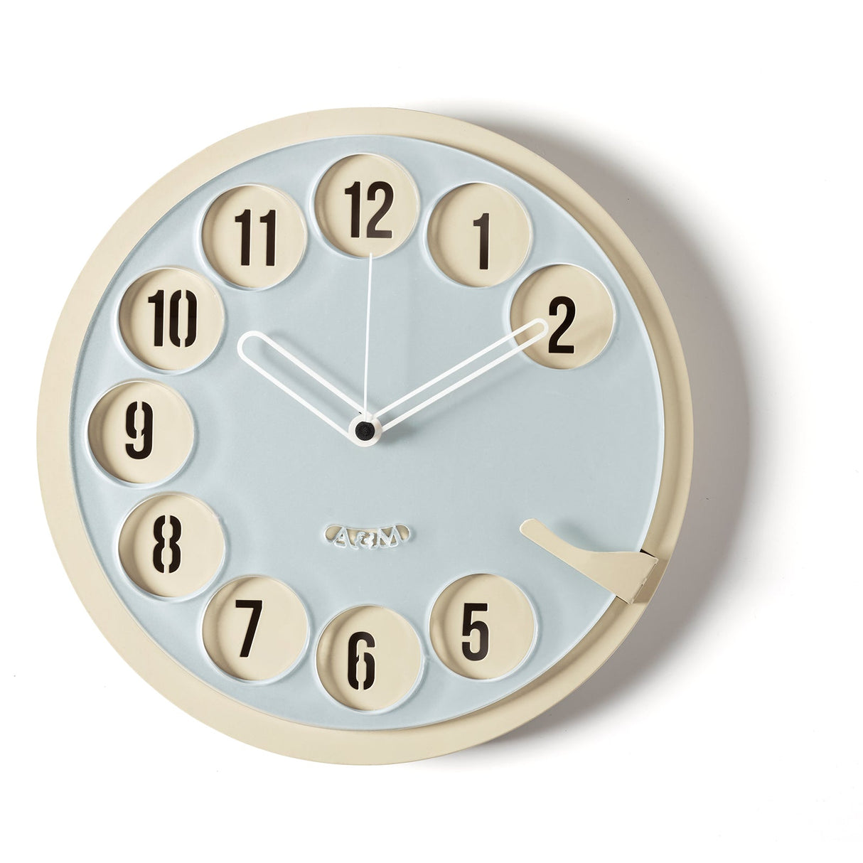 ARTI & MESTIERI Orologio Vintage Call Me Crema Cenere 30x30cm