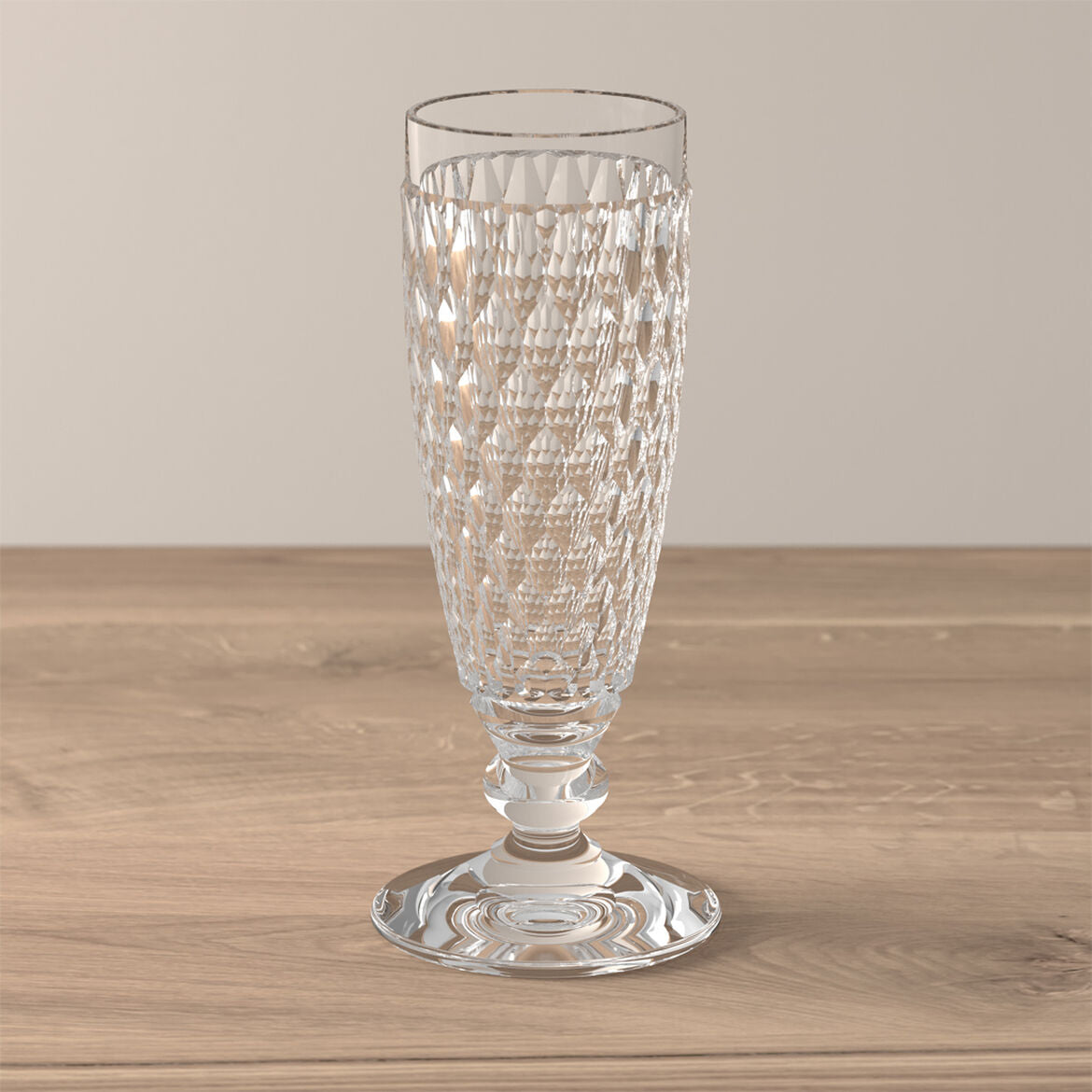VILLEROY &amp; BOCH Boston Transparent 4 Pieces Flute Sparkling Wine Glass 145ml Crystal