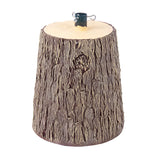 BIZZOTTO Base Tronco per Albero di Natale Realistica Effetto Legno 33xH35cm Fibra di Vetro