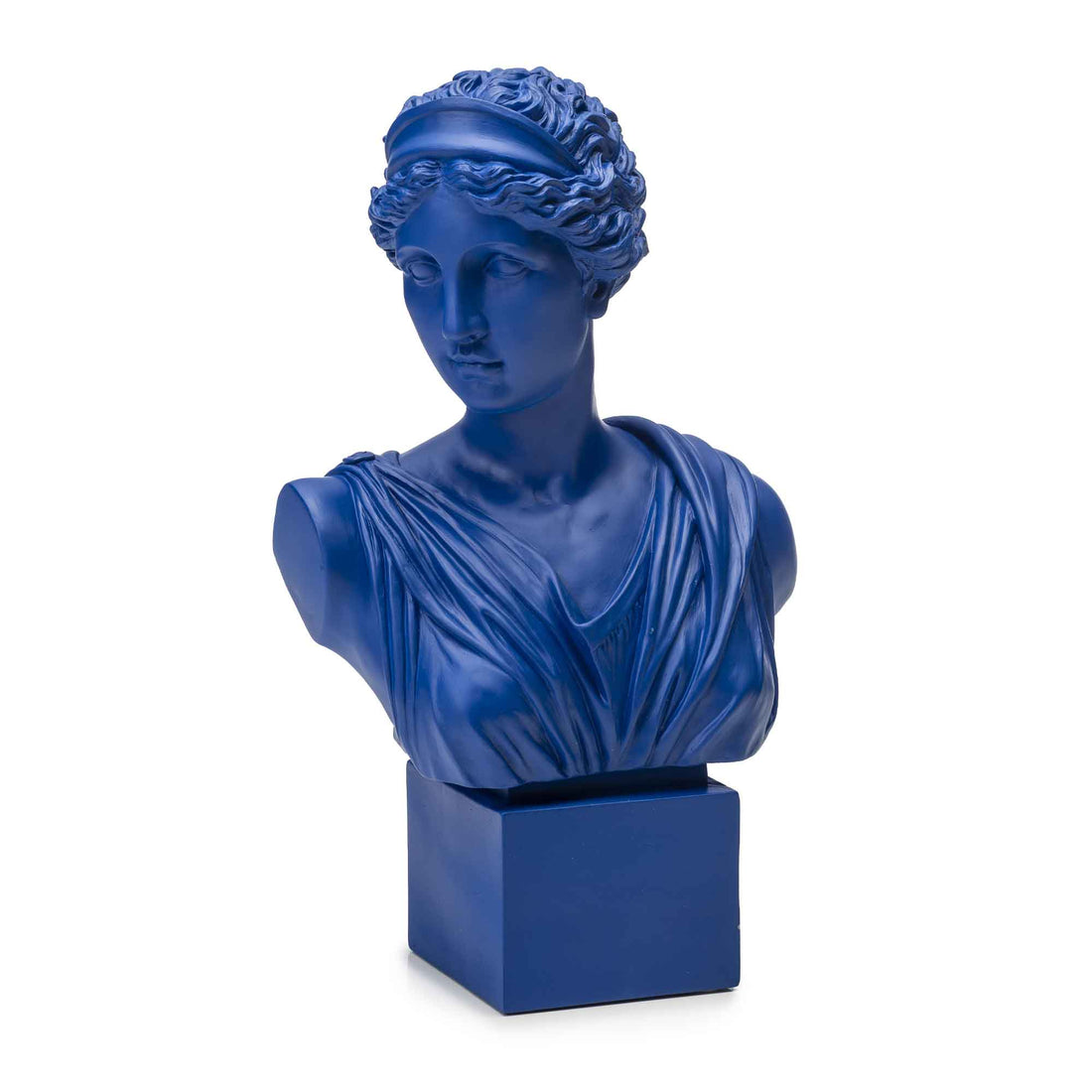 PALAIS ROYAL Busto Scultura Figura Artemide Blu 38cm Resina