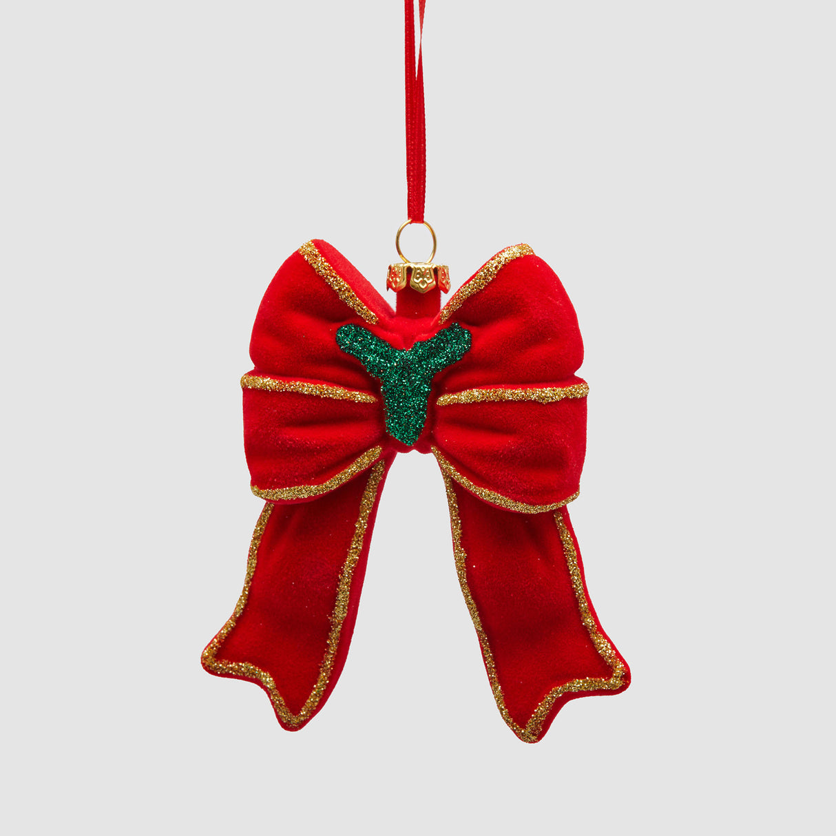 EDG Enzo De Gasperi Addobbo Pendaglio Fiocco di Natale 11cm