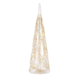BIZZOTTO - Albero di Natale Pino Prism Iridescente LED Decorazione Natalizia 30 cm Vetro