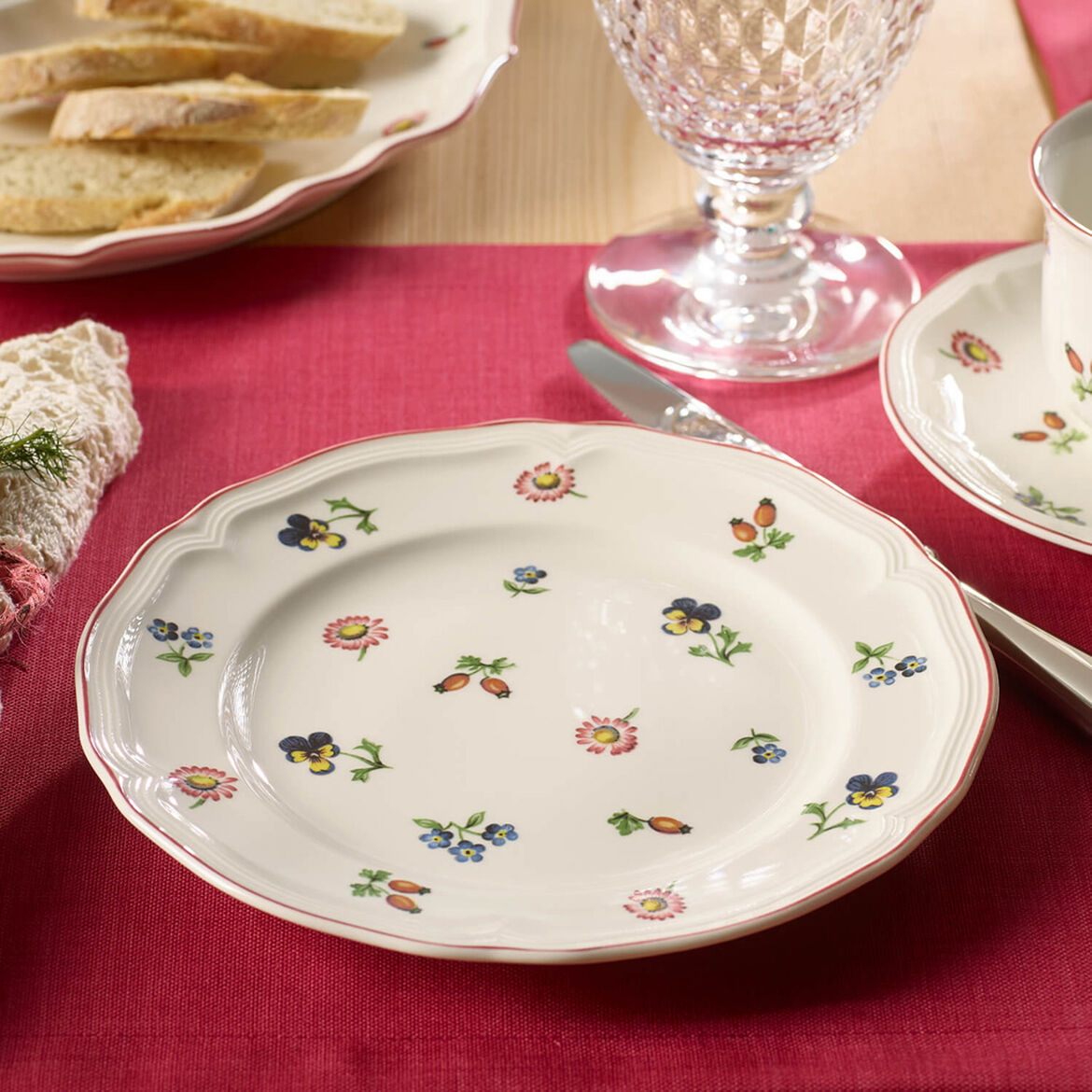 VILLEROY & BOCH Petite Fleur Set 6 Pezzi Piatto Frutta Colazione 21cm Porcellana