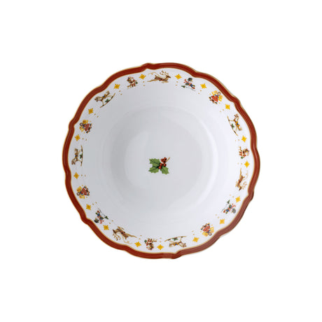 HUTSCHENREUTHER Happy Christmas Coppa Ciotola Natalizia 23cm Tavola di Natale