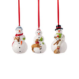 VILLEROY & BOCH Nostalgic Ornaments Addobbi Natalizi Pupazzi di Neve 8cm Porcellana