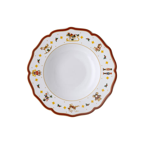 HUTSCHENREUTHER Happy Christmas Piatto Fondo 23cm Porcellana