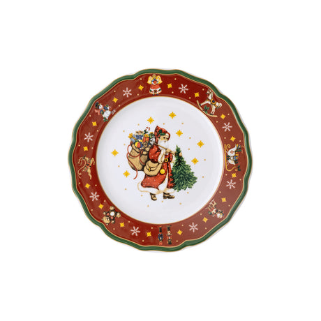 HUTSCHENREUTHER Happy Christmas Piatto Colazione Frutta 22cm Porcellana