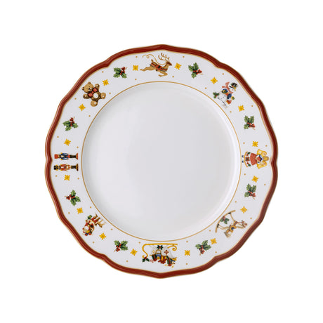 HUTSCHENREUTHER Happy Christmas Piatto Piano 27cm Porcellana