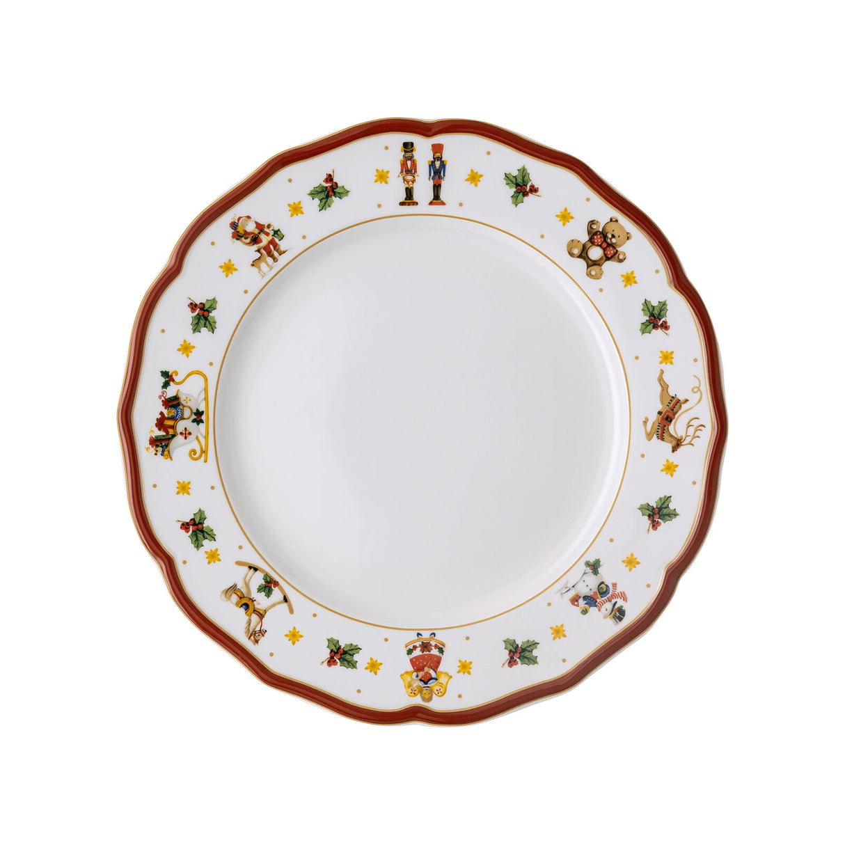 HUTSCHENREUTHER Happy Christmas Piatto Piano 27cm Porcellana