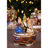BIANCHI DINO - Music box with Angels Christmas Decoration 18 cm Porcelain