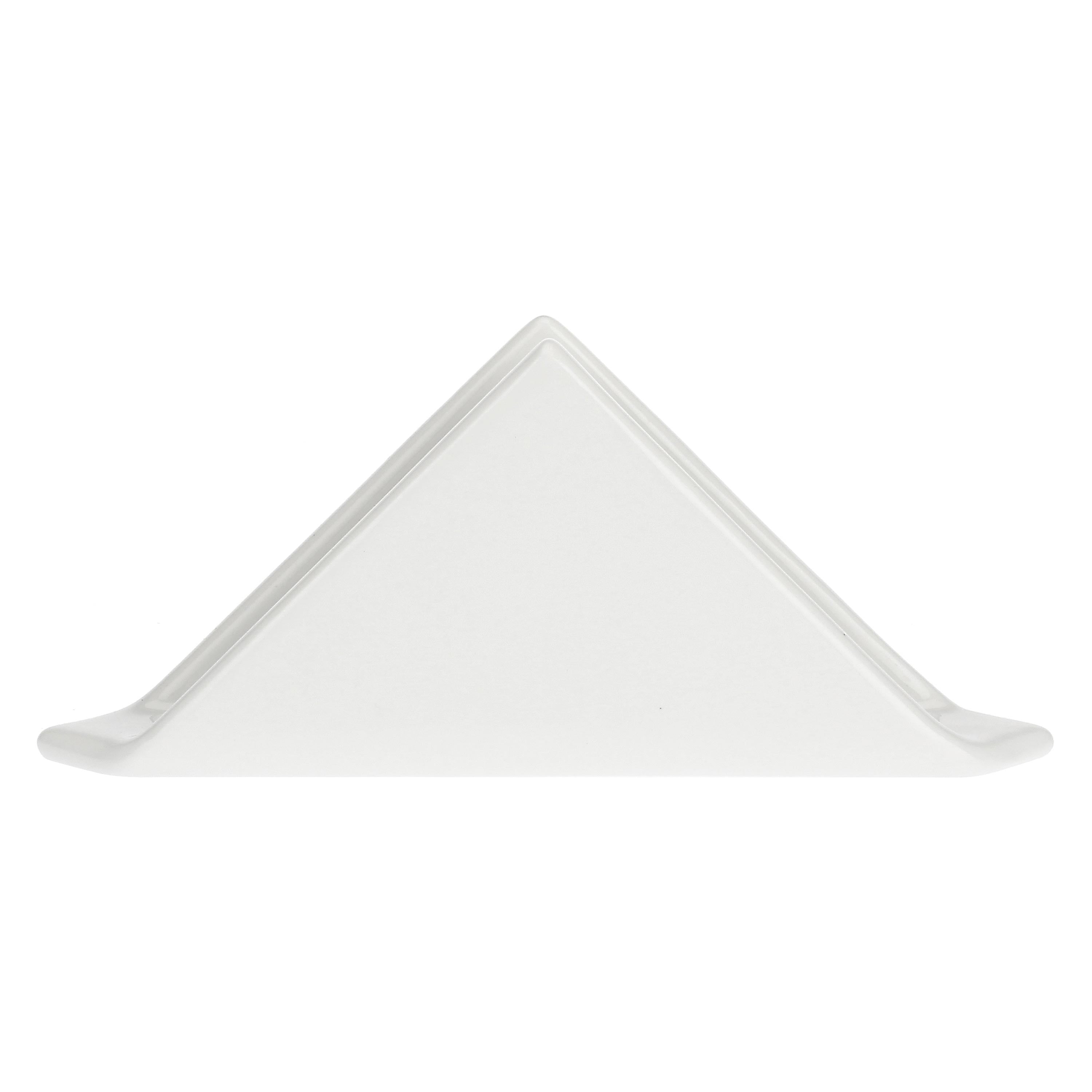 LA PORCELLANA BIANCA - Portatovaglioli Convivio Triangolare 18 cm Porcellana