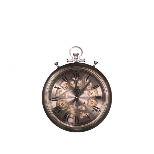 BRANDANI Orologio da Parete Cipollotto Ingranaggi a Vista 40x50cm Metallo