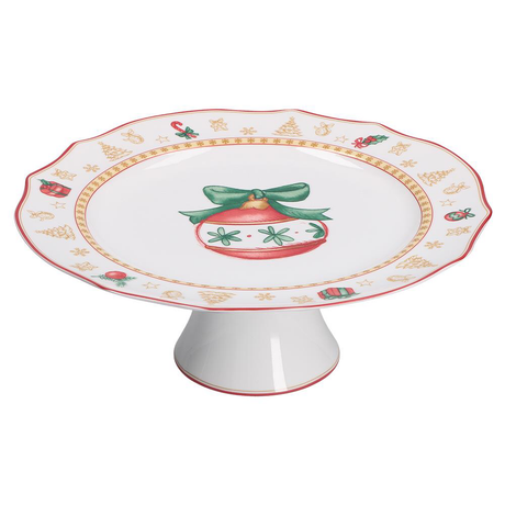 LA PORCELLANA BIANCA Christmas Edition Alzata Piatto Torta 31cm