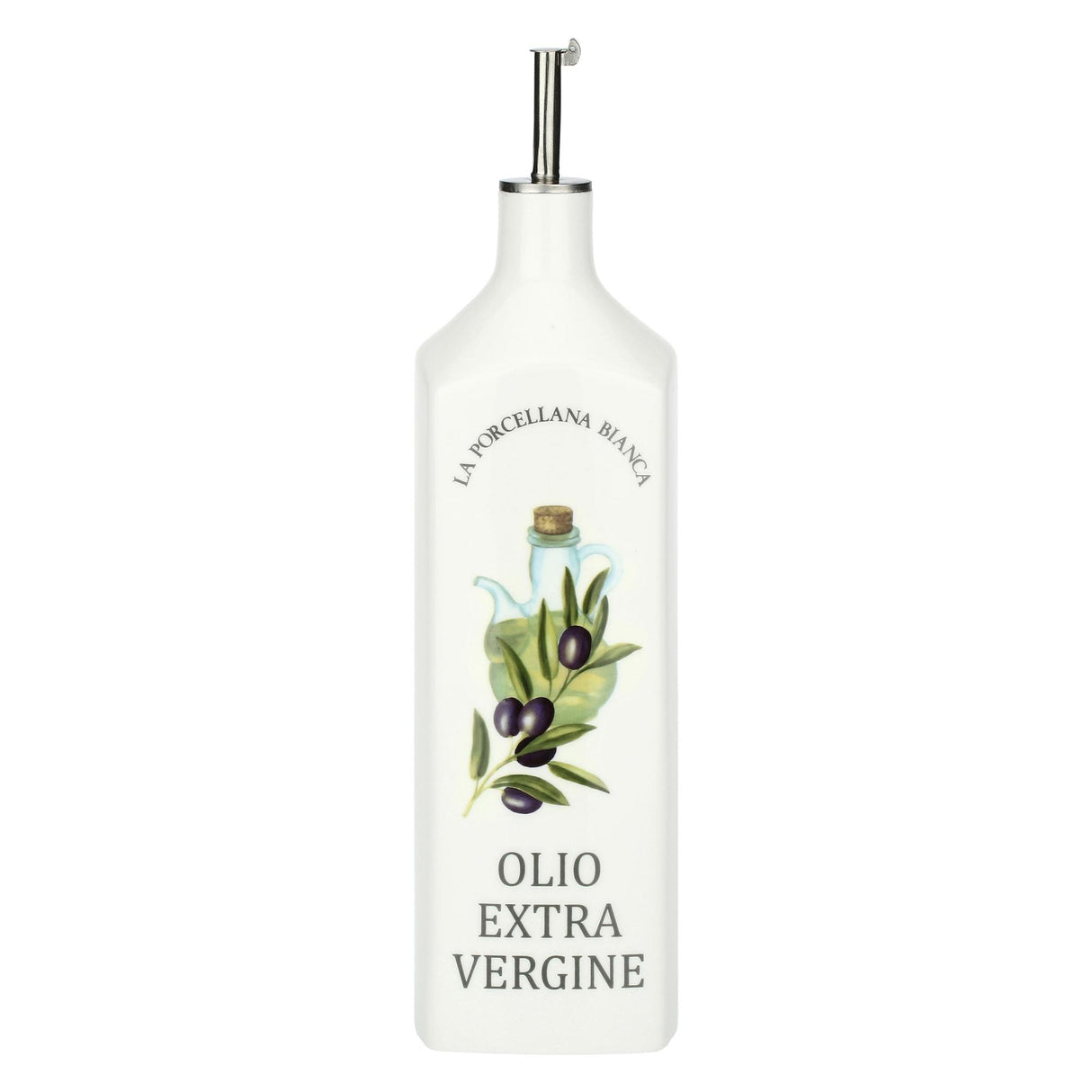 LA PORCELLANA BIANCA Oliera Deco Quadrata 1L Porcellana