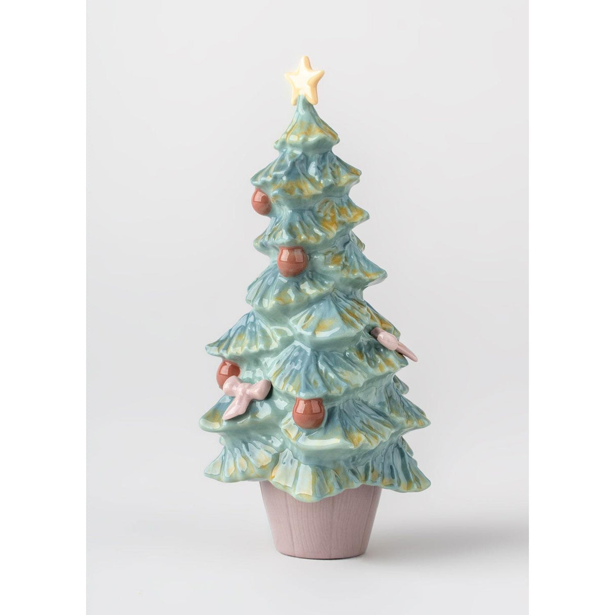 Lladró Figurina Albero di Natale 14x7cm Porcellana
