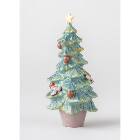 Lladró Figurina Albero di Natale 14x7cm Porcellana