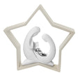 BONGELLI PREZIOSI Natività Sacra Famiglia Presepe Moderno Stella 28cm Nocciola