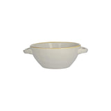 ROSE &amp; TULIPS Concerto Bowl Cup w/Handles Soup 600ml Pearl Gray