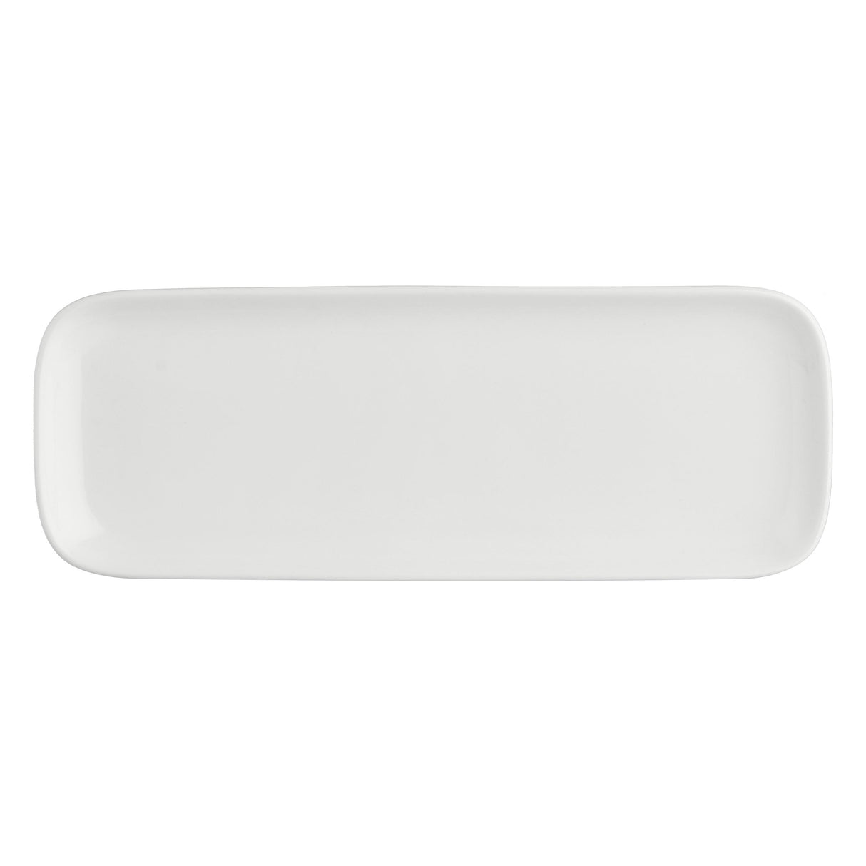 LA PORCELLANA BIANCA Essenziale New Age Piatto Vassoio Rettangolare 30x11cm Bianco Porcellana