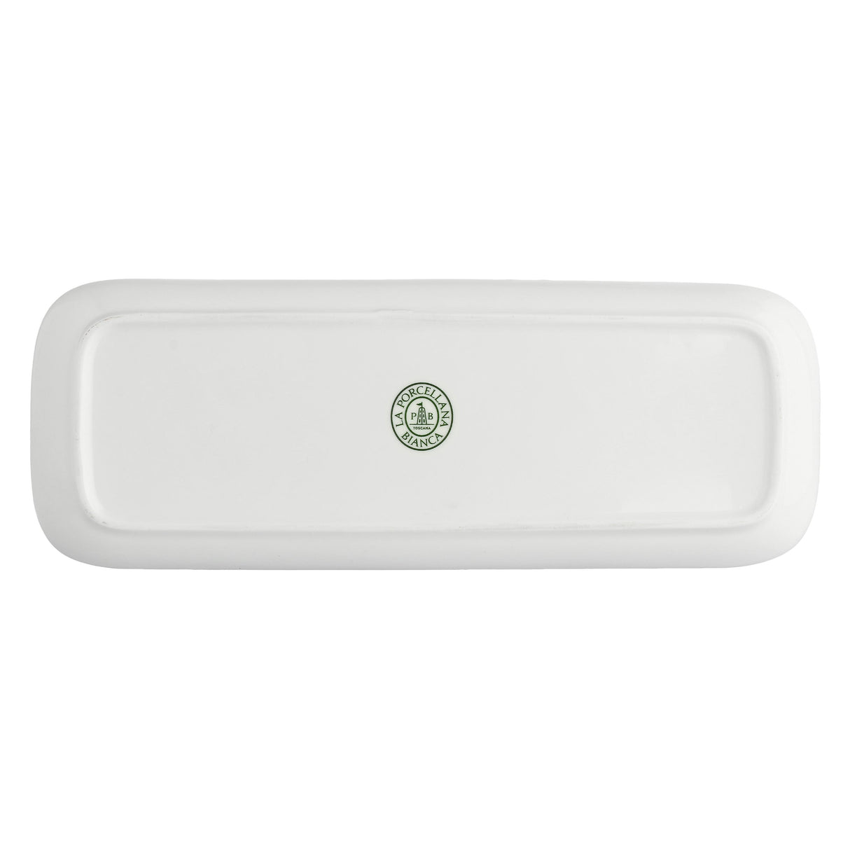 LA PORCELLANA BIANCA Essenziale New Age Piatto Vassoio Rettangolare 30x11cm Bianco Porcellana