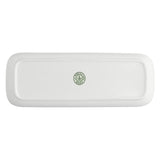 LA PORCELLANA BIANCA Essenziale New Age Piatto Vassoio Rettangolare 30x11cm Bianco Porcellana