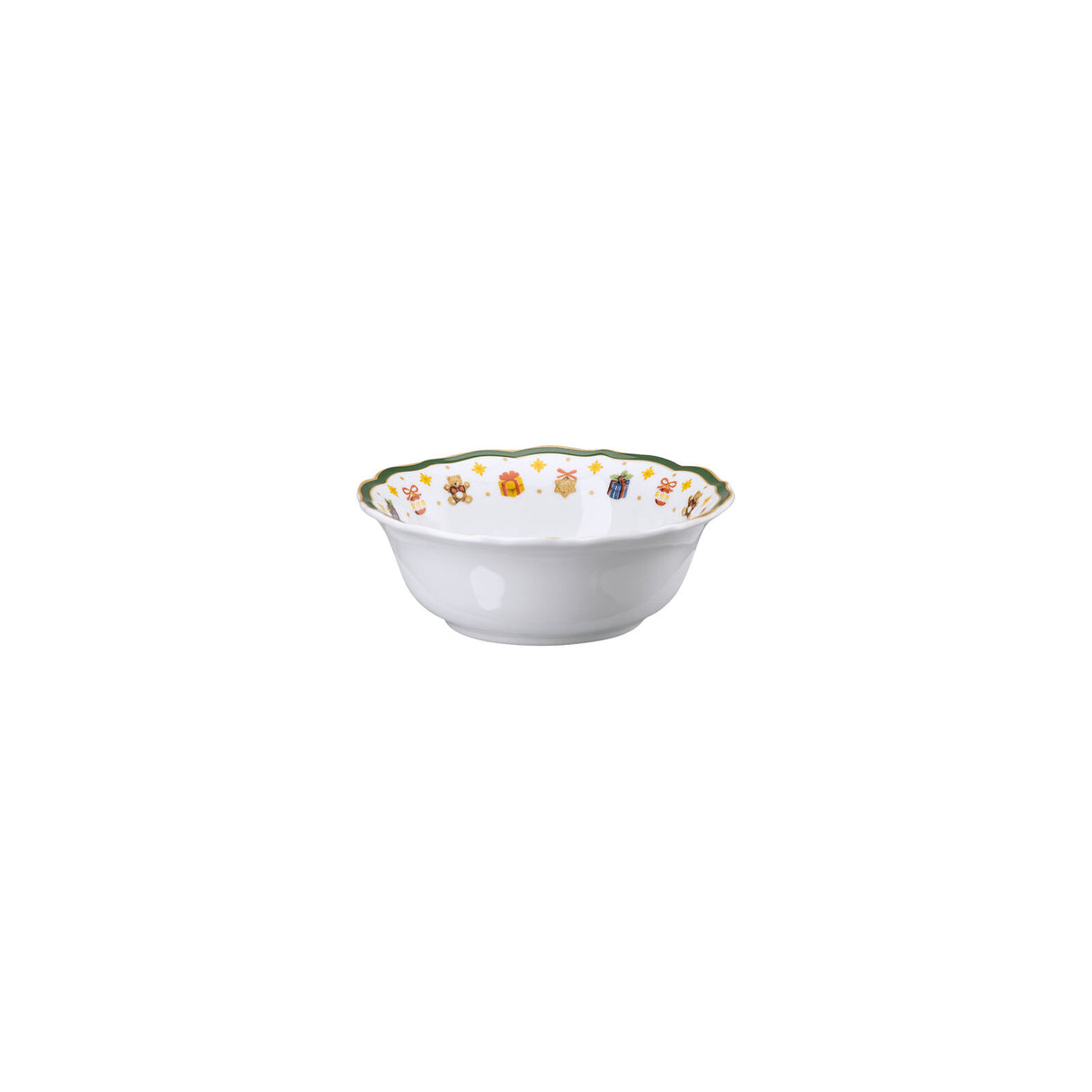 HUTSCHENREUTHER Happy Christmas Ciotola Coppa Coppetta 12cm Bianco