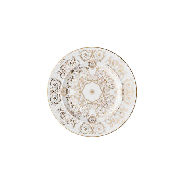 VERSACE Medusa Gala Piatto Piano Piattino Pane 18cm Bianco Oro Porcellana