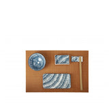 BRANDANI Sushi Set 12 Pezzi Piatti per Sushi in Porcellana e Bamboo