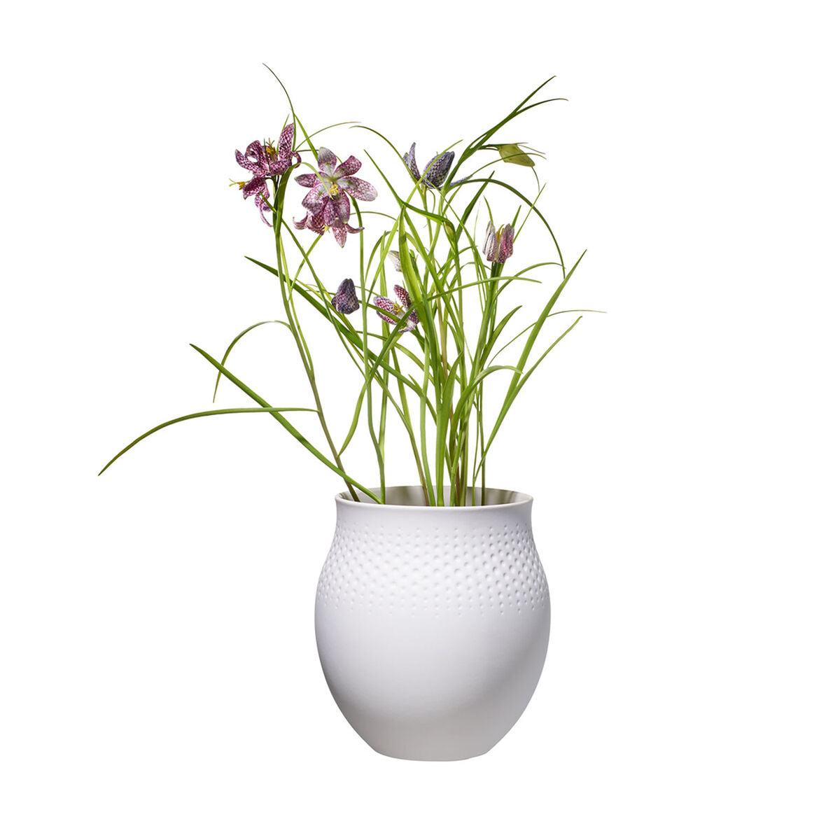 VILLEROY & BOCH - Manufacture Collier Bianco Vaso Carré 16,5x17,5cm Porcellana