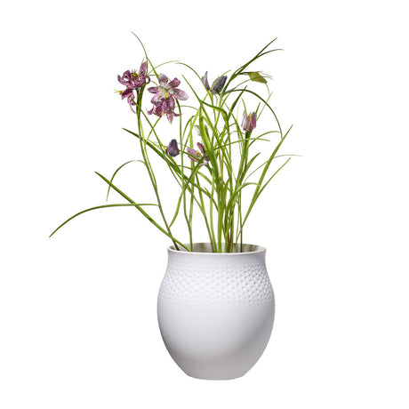 VILLEROY & BOCH - Manufacture Collier Bianco Vaso Carré 16,5x17,5cm Porcellana
