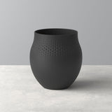 VILLEROY & BOCH - Manufacture Collier Nero Vaso Carré 16,5x17,5cm Porcellana