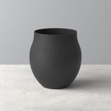 VILLEROY & BOCH - Manufacture Collier Nero Vaso Carré 16,5x17,5cm Porcellana