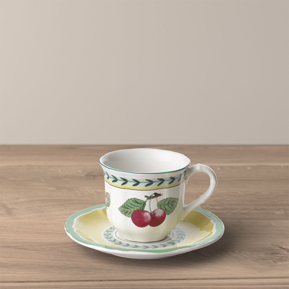 VILLEROY & BOCH French Garden Fleurence Tazza Tazzina Espresso 100ml con Piattino 13cm Porcellana