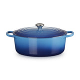 LE CREUSET Cocotte Ovale Evolution 33cm Azure Blu Ghisa Vetrificata