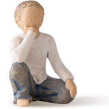 WILLOW TREE Figurina Statuina Bambino Curioso Design di Susan Lordi 7,5cm Resina
