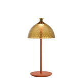 KARTELL Pumo Lamp Lampada da Tavolo Ambra Mattone 43x20cm PMMA
